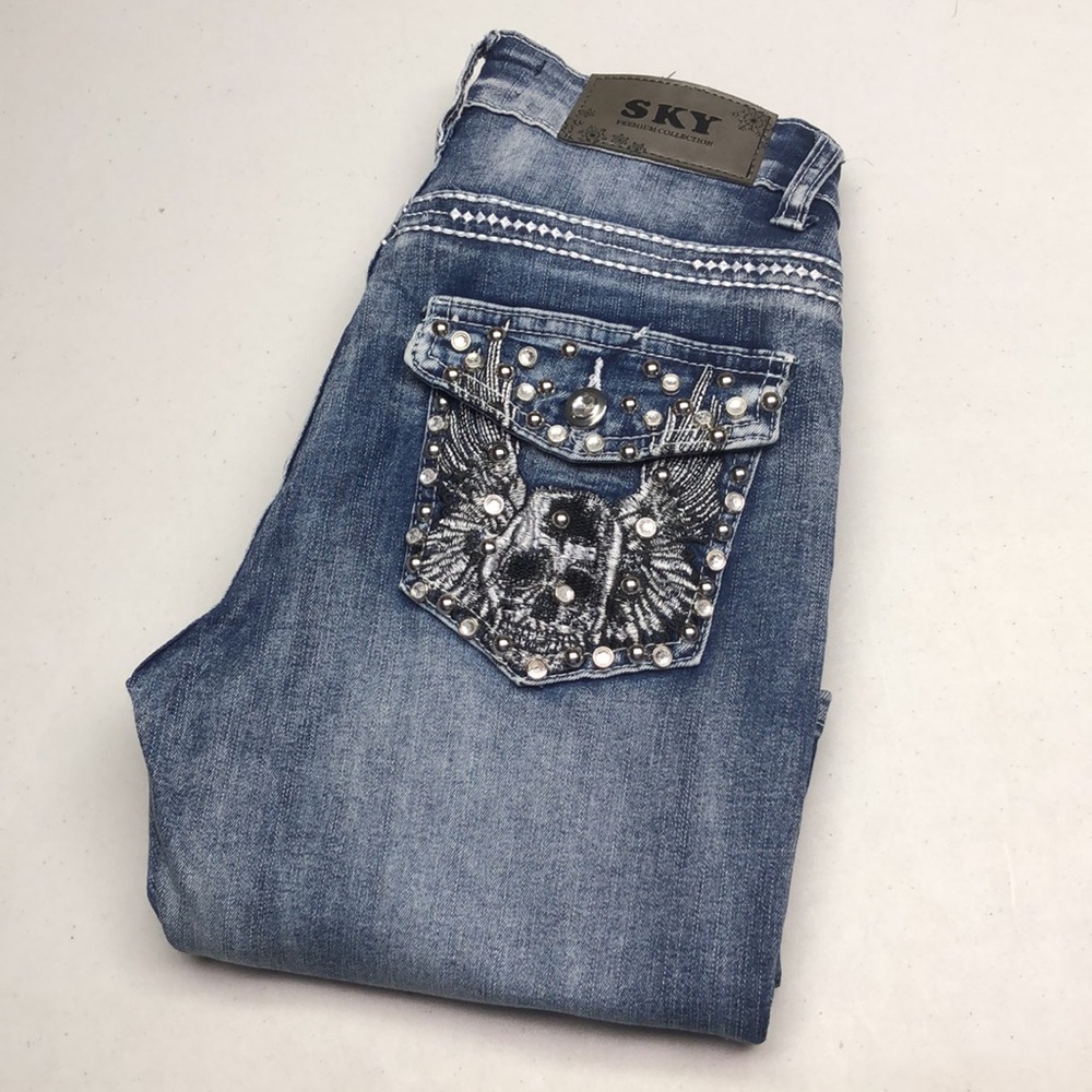 LIKE NEW SKY FLARE BOOT JEANS 3/26x30 ⭐️